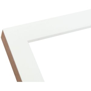 S46JH1 Marco de madera blanco con borde de color madera