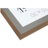 S46PH7 Marco de madera gris con borde de color madera