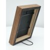S46PH7 Marco de madera gris con borde de color madera