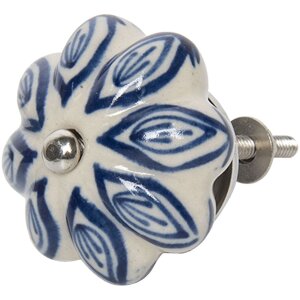 Emparedador de puerta Ø 5 cm Blanco/Azul Clayre...