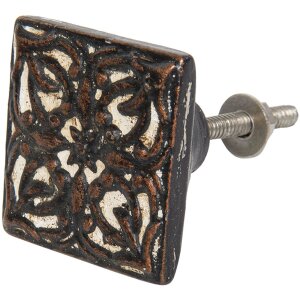 Pomo de puerta 4x4 cm - Clayre & Eef 64177