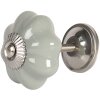 Clayre & Eef 64380 Pomo Puerta Ø 4 cm Cerámica Gris
