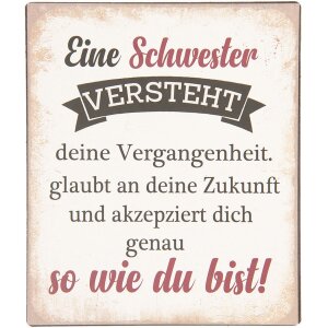Cartel Texto 13x15 cm - Clayre & Eef 6Y3642D