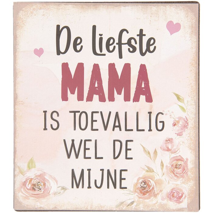 Cartel texto 13x15 cm - Clayre & Eef 6Y3643NL