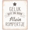 Cartel texto 13x15 cm - Clayre & Eef 6Y3648NL