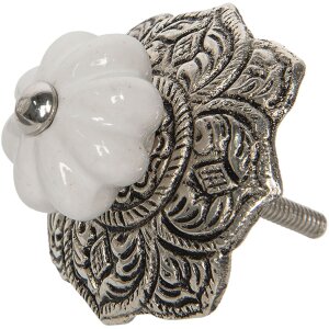 Empotramiento de puerta Ø 5 cm blanco - Clayre...