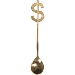 Cuchara Dollar Sign 3x15 cm - 64455GO