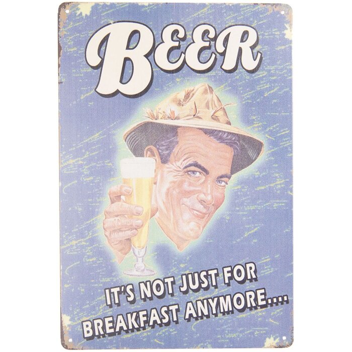 Cartel de texto 20x30 cm - Clayre & Eef 6Y3428