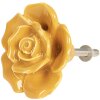 Clayre & Eef 64282 Pomo puerta Ø 4 cm cerámica amarilla flores