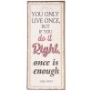 Cartel texto 13x30 cm - Clayre & Eef 6Y3639E
