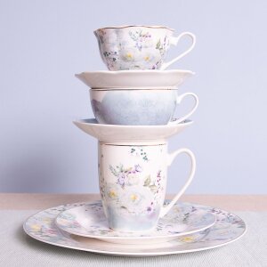 Taza de café con platillo Ø 15x7 cm - 0,22L