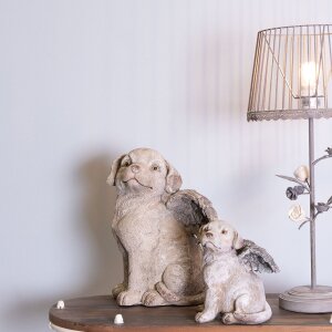 Decoración perro con alas 16x13x20 cm - 6PR2659