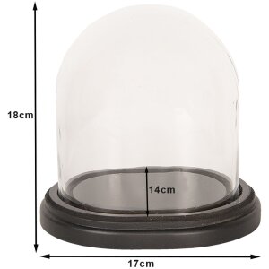 Clayre & Eef 6GL2488 Jarra Campana 18x15x18 cm Vidrio...