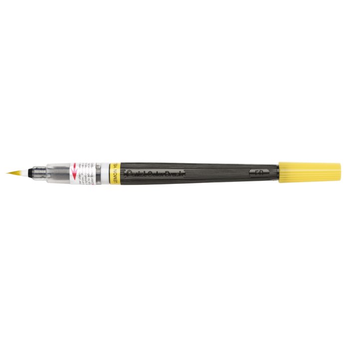 Rotulador recargable Pentel COLOR en amarillo