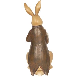 Decoración Conejo lectura 15x13x40 cm - 6PR2600