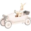 Decoración Conejo en Coche 24x9x18 cm - 6PR2633