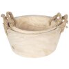 Cesta de madera (2 piezas) Ø 36x16 cm - Ø 29x13 cm