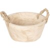 Cesta de madera (2 piezas) Ø 36x16 cm - Ø 29x13 cm