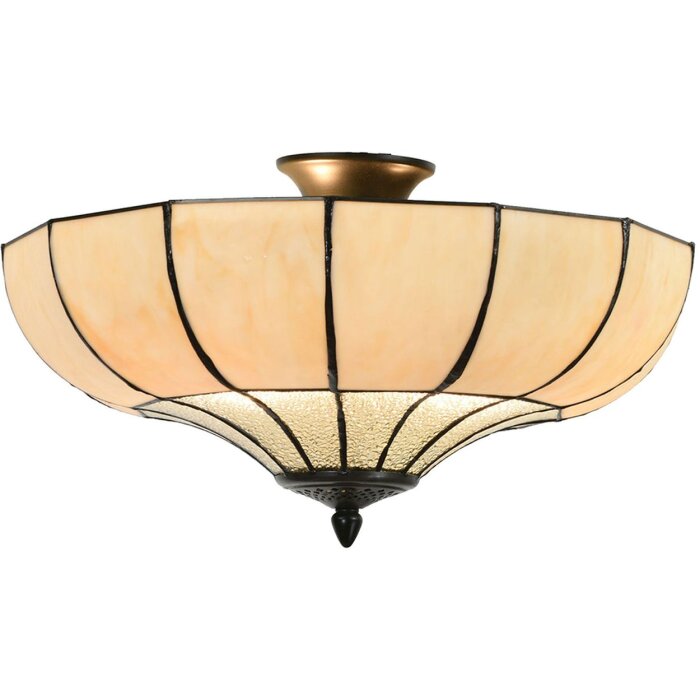 Plafón Tiffany Ø 46x25 cm E27-2x60W