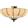 Plafón Tiffany Ø 46x25 cm E27-2x60W