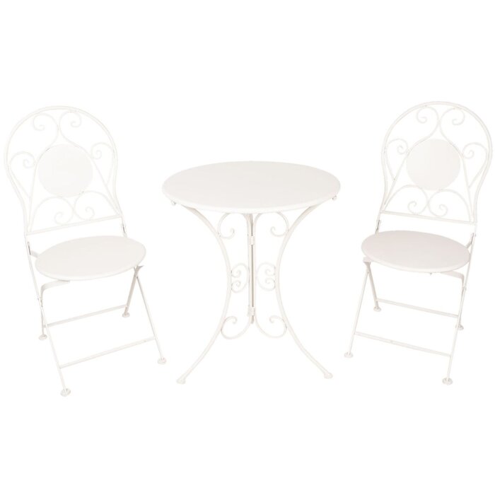 Mesa + 2x silla Ø 60x70-40x40x92 cm - 5Y0633
