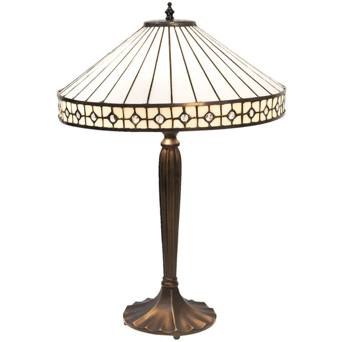 Lámpara de mesa Tiffany Ø 40x58 cm E27-máx 2x60W