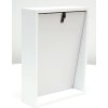 S68QK1 Marco de bloque blanco con panel posterior inclinado