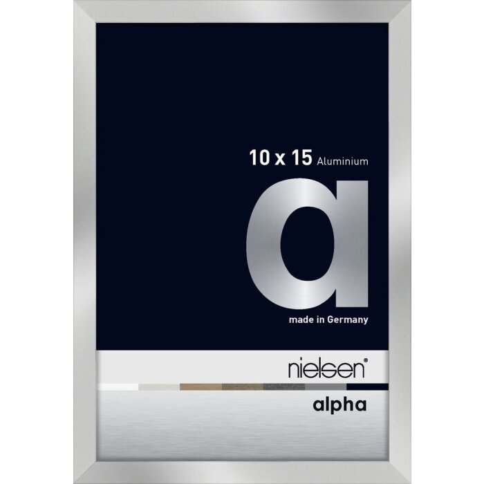 Marco de aluminio Nielsen Alpha 10x15 cm plata