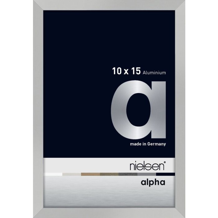 Nielsen Marco de aluminio Alpha 10x15 cm plata mate