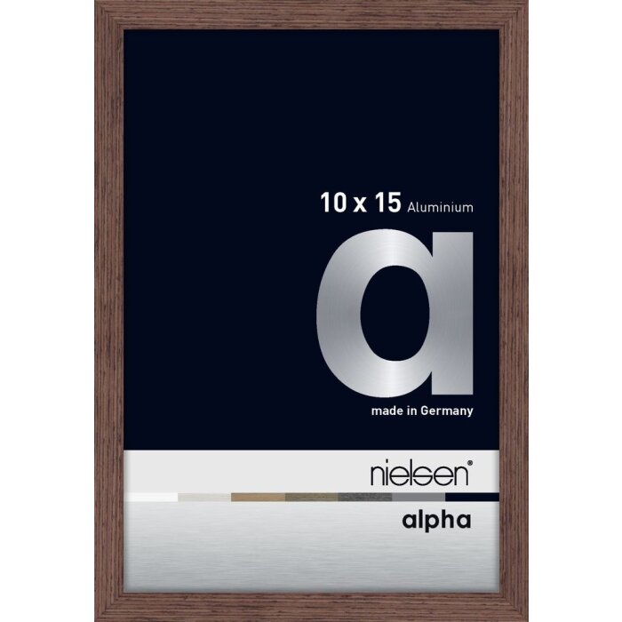 Nielsen marco de aluminio Alpha 10x15 cm wengé luz