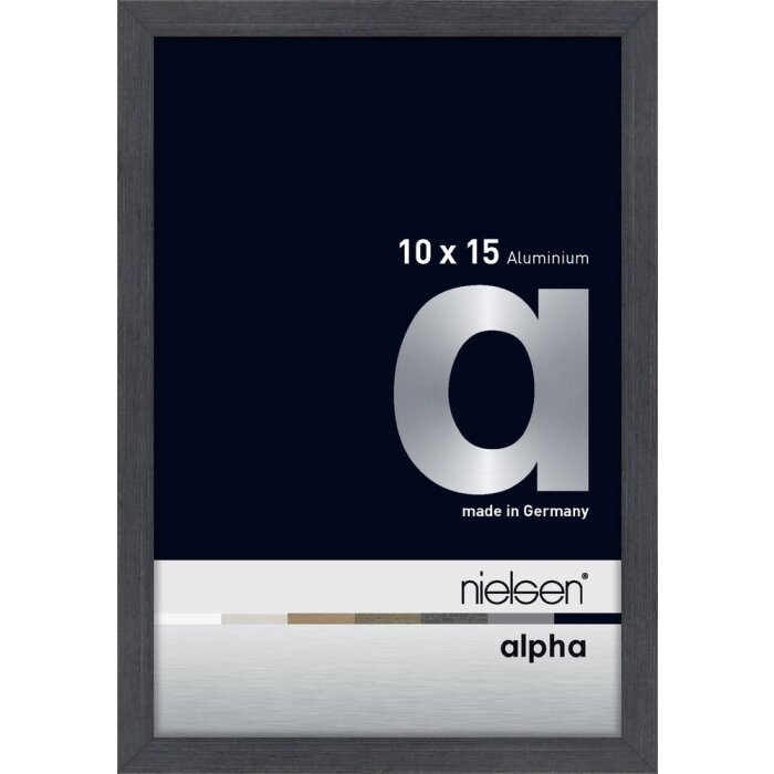 Marco de aluminio Nielsen Alpha 10x15 cm gris