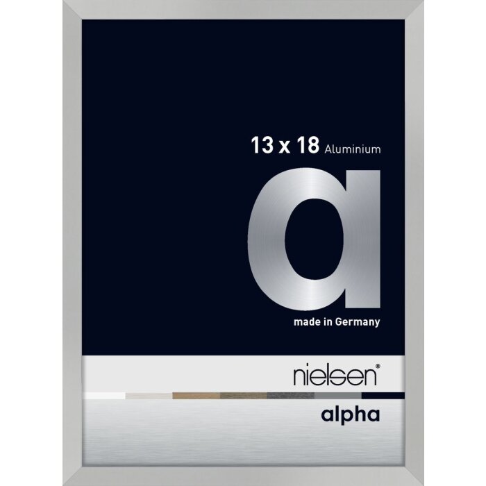 Nielsen Marco de aluminio Alpha 13x18 cm plata mate