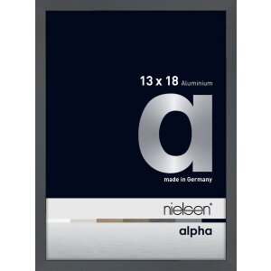 Marco de aluminio Nielsen Alpha 13x18 cm gris oscuro...