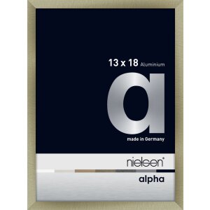 Marco de aluminio Nielsen Alpha 13x18 cm acero inoxidable...