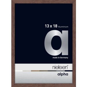 Nielsen Marco de aluminio Alpha 13x18 cm wengé light