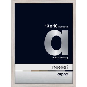 Nielsen Marco de aluminio Alpha 13x18 cm roble blanco