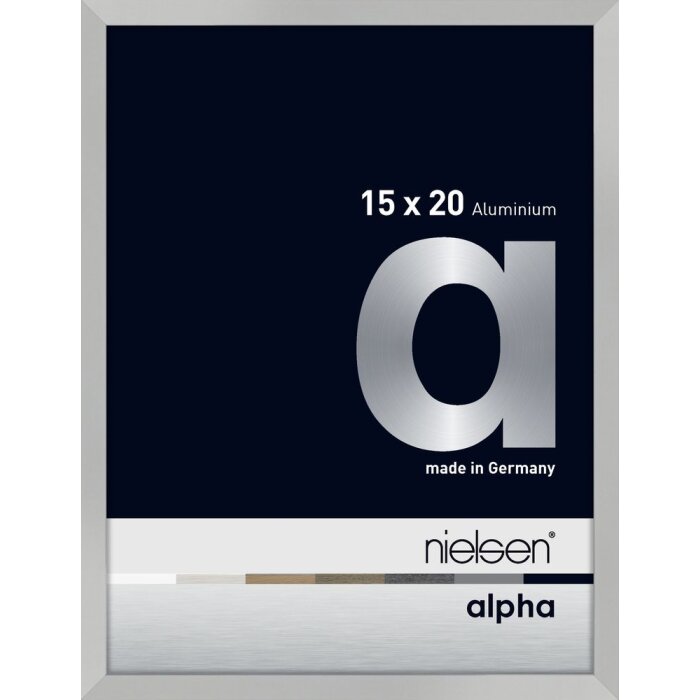 Marco de aluminio Nielsen Alpha 15x20 cm plata mate