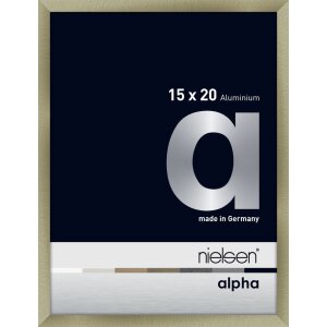 Marco de aluminio Nielsen Alpha 15x20 cm acero inoxidable...