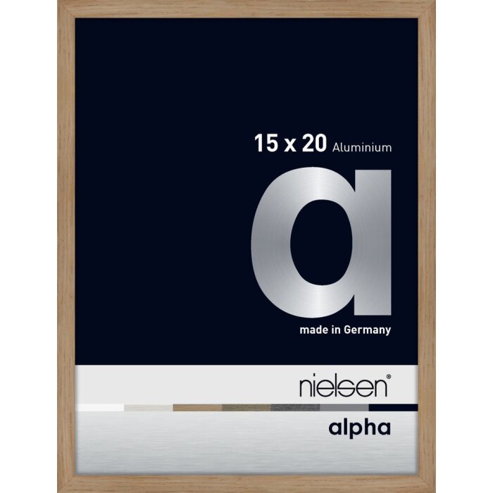 Marco de aluminio Nielsen Alpha 15x20 cm roble
