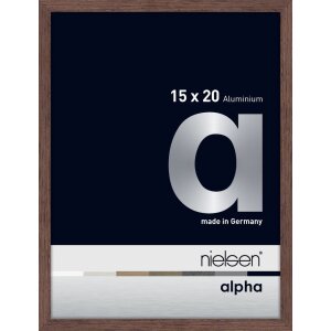 Nielsen Marco de aluminio Alpha 15x20 cm wengé light