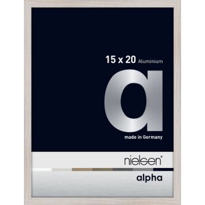 Marco de aluminio Nielsen Alpha 15x20 cm roble blanco