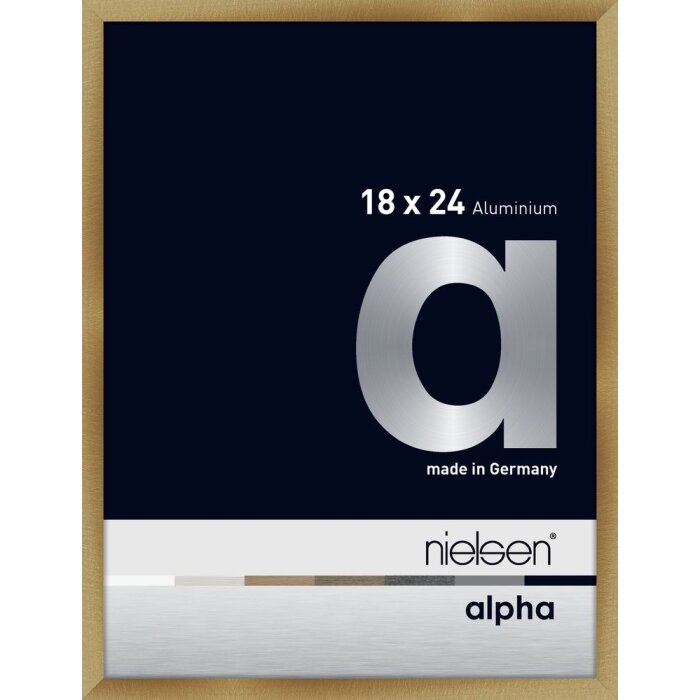 Nielsen Marco de aluminio Alpha 18x24 cm ámbar cepillado