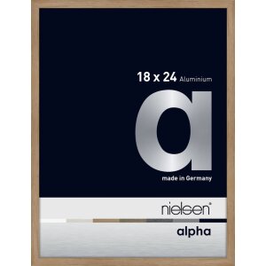 Marco de aluminio Nielsen Alpha 18x24 cm roble