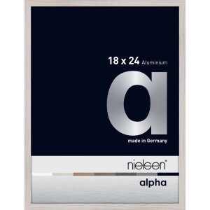 Marco de aluminio Nielsen Alpha 18x24 cm roble blanco