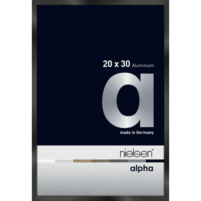 Nielsen Marco de aluminio Alpha 20x30 cm anodizado negro brillante