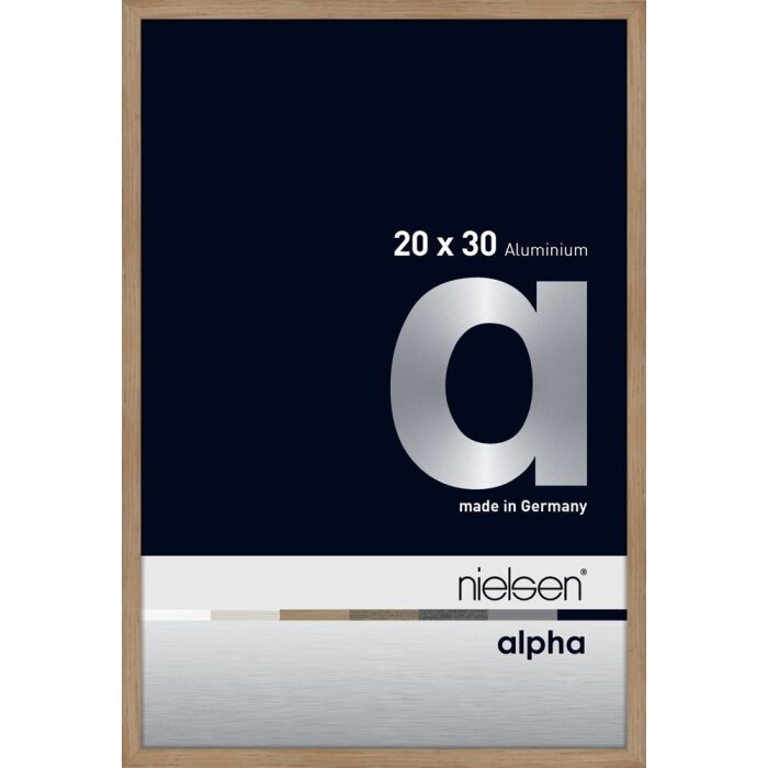 Marco de aluminio Nielsen Alpha 20x30 cm roble