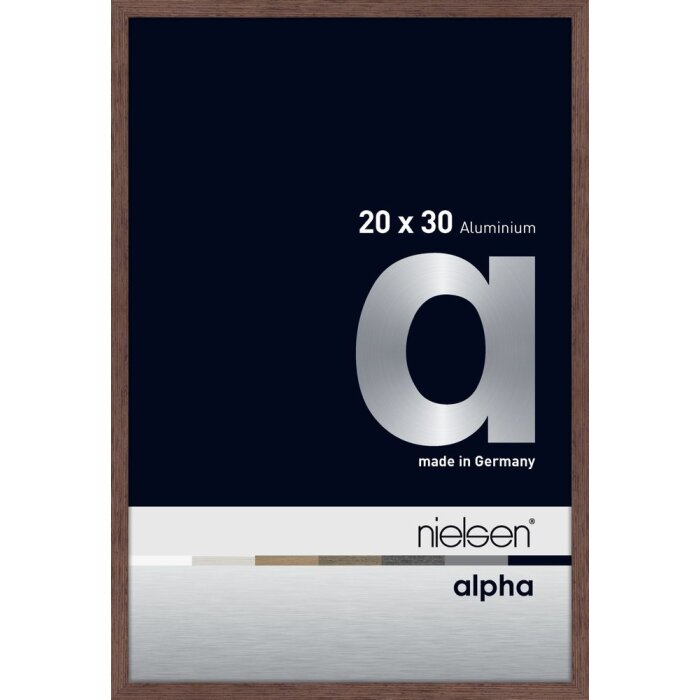Nielsen marco de aluminio Alpha 20x30 cm wengé luz
