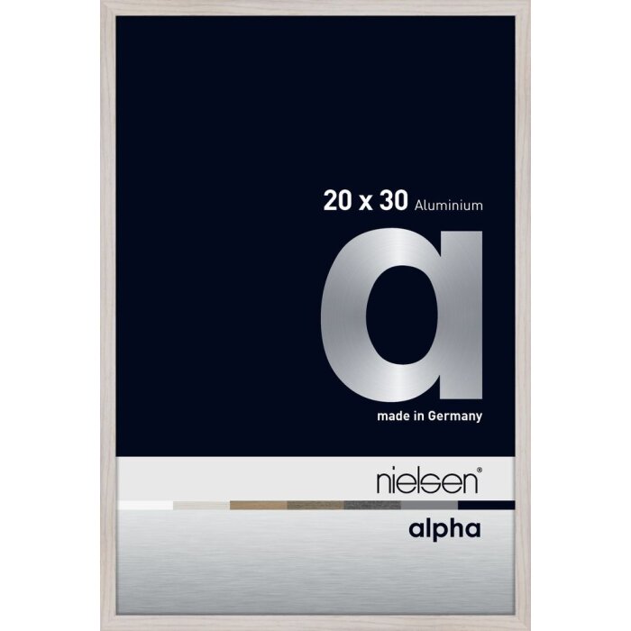 Nielsen Marco de aluminio Alpha 20x30 cm roble blanco