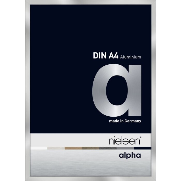 Marco de aluminio Nielsen Alpha 21x29,7 cm plata