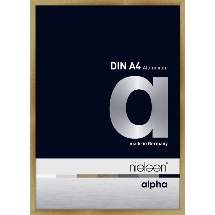 Nielsen Marco de aluminio Alpha 21x29,7 cm ámbar cepillado